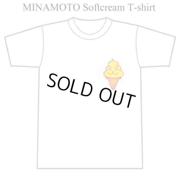 画像1: MINAMOTO Softcream 半袖コットンTシャツ（ホワイト） (1)