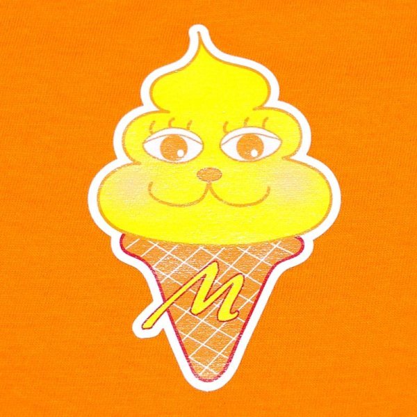 画像3: MINAMOTO Softcream 半袖コットンColor Tシャツ（オレンジ） (3)